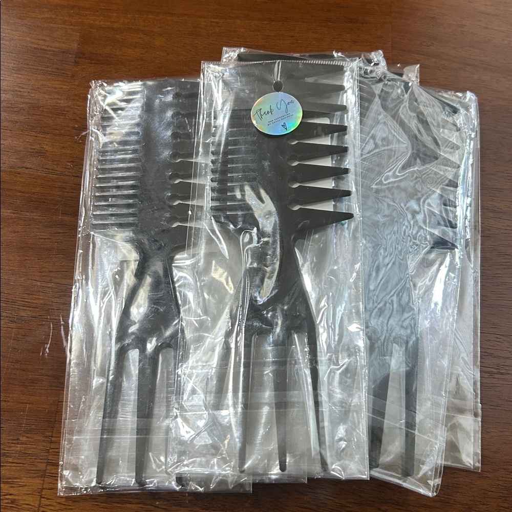 💕5/$15 Multifunctional Black Styling Comb set of 10, individual packages